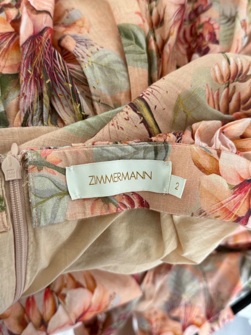 Zimmermann Linen Mini Dress - Picture 3 of 7